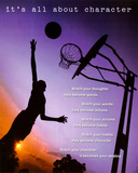 All About Character Motivational Art Poster Print Poster