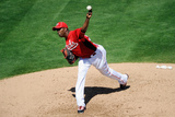 Goodyear, AZ - March 14: San Diego Padres v Cincinnati Reds - Aroldis Chapman Photographic Print by Kevork Djansezian