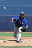 Peoria, AZ - March 07: Texas Rangers v San Diego Padres - Josh Hamilton Photographic Print by Christian Petersen