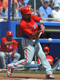 Dunedin, Fl - March 6: Philadelphia Phillies v Toronto Blue Jays - Carlos Ruiz Photographic Print by Al Messerschmidt