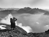Mountain Valley in the Evening Light, 1938 Photographic Print by Scherl 