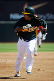 Phoenix, AZ - March 10: Cincinnati Reds v Oakland Athletics - Manny Ramirez Fotografisk trykk av Kevork Djansezian Phoenix, AZ - March 10: Cincinnati Reds v Oakland Athletics - Manny Ramirez Fotografisk trykk av Kevork Djansezian