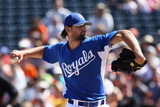 Surprise, AZ - March 12: San Francisco Giants v Kansas City Royals - Luke Hochevar Photographic Print by Christian Petersen