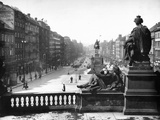 Wenceslas Square in Prague, 1936 Photographic Print by Scherl 