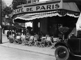 Sidewalk Cafe in Tangier, 1934 Photographic Print by Scherl 