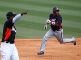 Jupiter, FL - March 13: Atlanta Braves v Miami Marlins - Jason Heyward Photographic Print by Sarah Glenn