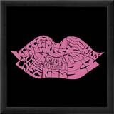 Kiss (on black) Posters