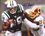 Jerricho Cotchery Stiff Arm vs Redskins Autographed Photo (Hand Signed Collectable) Fotografía