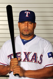 Surprise, AZ - February 28: Texas Rangers Photo Day - Yorvit Torrealba Photographic Print by Jamie Squire