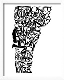 Typographic Vermont Prints by CAPow 