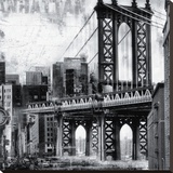 New York XII Stretched Canvas Print by John Clarke