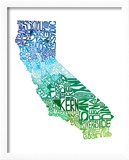 Typographic California Cool Print by CAPow 