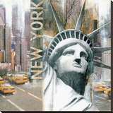 New York VII Stretched Canvas Print by John Clarke