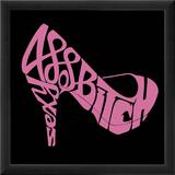 Sexy Bitch (on black) Poster