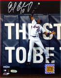 Endy Chavez NLCS GM 7 Robbing Home Run Autographed Photo (Hand Signed Collectable) Photo