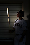Surprise, AZ - February 28: Texas Rangers Photo Day - Josh Hamilton Photographic Print by Jamie Squire