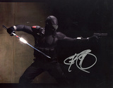 Ray Park GI Joe In Black Suit Autographed Movie Photo (Hand Signed Collectable) Photo