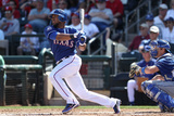 Surprise, AZ - March 09: Los Angeles Dodgers v Texas Rangers - Conor Jackson Photographic Print by Christian Petersen
