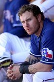 Surprise, AZ - March 09: Los Angeles Dodgers v Texas Rangers - Josh Hamilton Photographic Print by Christian Petersen