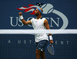 James Blake US Open Fist Pump Signed Fotografía