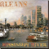 New Orleans III Stretched Canvas Print by John Clarke