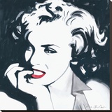 Marilyn Monroe III Stretched Canvas Print by Irene Celic