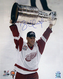 Brett Hull Red Wings 2002 Stanley Cup Overhead Vertical Photo