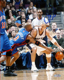 Jason Kidd Nets vs Marbury Single Signed by Kidd Photo Jason Kidd Nets vs Marbury Single Signed by Kidd Photo