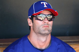 Surprise, AZ - March 09: Los Angeles Dodgers v Texas Rangers - Andre Ethier Photographic Print by Christian Petersen