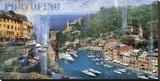 Portofino Stretched Canvas Print by John Clarke