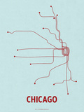 Line Posters - Chicago - Serigrafi Line Posters - Chicago - Serigrafi