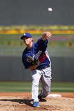 Surprise, AZ - March 09: Los Angeles Dodgers v Texas Rangers - Clayton Kershaw Photographic Print by Christian Petersen
