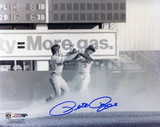 Pete Rose Cincinnati Reds Fight with Bud Harrelson B&W Autographed Photo (Hand Signed Collectable) Photo