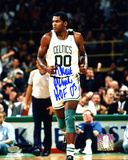 Robert Parish Boston Celtics - Action with HOF'03 Inscription Photo