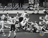 William Perry Chicago Bears Super Bowl XX TD B&W Action Autographed Photo (Hand Signed Collectable) Fotografía