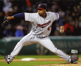 Francisco Liriano  Minnesota Twins with NH 5-3-11 Inscription Photo
