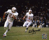 Earl Morrall Miami Dolphins with 17-0 Inscription Photo
