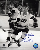 Gordie Howe Hartford Whalers - Skating with Mr. Hockey 9 Inscription Photo