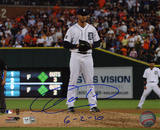 Armando Galarraga Detroit Tigers with 6-2-10 Inscription Photo