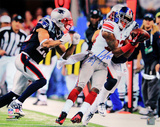 Mario Manningham Signed Super Bowl XLVI Catch Horizontal Photo