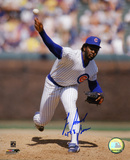 Lee Smith Chicago Cubs with  "478 Saves" Inscription Photo