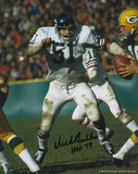 Dick Butkus Chicago Bears with HOF 79 Inscription Photo