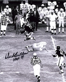Dick Butkus Chicago Bears -Jump- with HOF 79 Inscription Photo