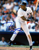 Darryl Strawberry NY Yankees Pinstripes Batting Autographed Photo (Hand Signed Collectable) Photographie