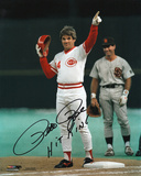 Pete Rose Cincinnati Reds - 4192 Hit with Hit King  Autographed Photo (Hand Signed Collectable) Photo