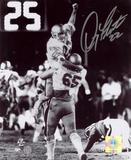 Doug Flutie Boston College Eagles 1984 Hail Mary Celebration Black and White Photo