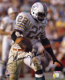 Mercury Morris Miami Dolphins with 17-0 Inscription Photo