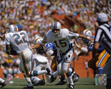 Earl Morrall Miami Dolphins - Handoff with 17-0 Inscription Photo