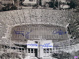 Alabama Legends Multi Signed Stadium Overhead B/W Horizontal Photographie