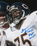 Stefan Humphries Chicago Bears with SB XX Champs Inscription Photo